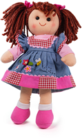 BigJigs Stoffpuppe Melody - weiche Kuschelpuppe 34 cm für Kinder