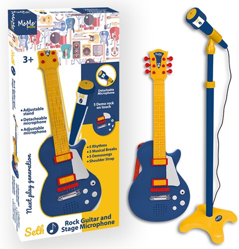 MeMe MeMe Rockgitarren- und Bühnenmikrofon-Seth