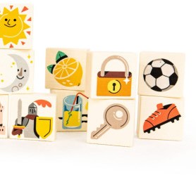 Bajo MEMO Pairs - Lernspiel Memory mit Blöcken für Kinder