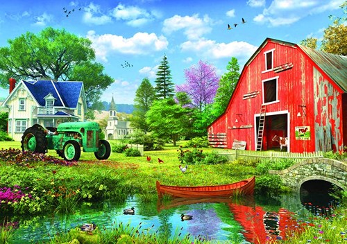 Eurographics Puzzle The Red Barn - Dominic Davison - 1000 Teile