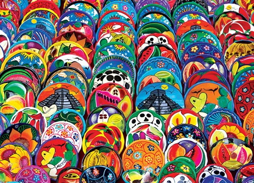 Eurographics puzzle Mexikanische Teller - 1000 Teile