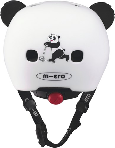 Micro Fahrradhelm 3D Panda mit LED-Licht und Magnetverschluss - Kinder-3