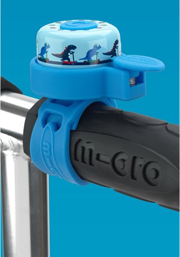 Micro Fahrradklingel Dino - Scooter Zubehör - Blau - Original Micro Glocke-2