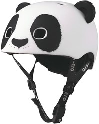 Micro Fahrradhelm 3D Panda mit LED-Licht und Magnetverschluss - Kinder