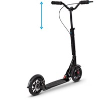 Micro Tretroller Metropolitan Deluxe schwarz für Erwachsene mit LED Licht-3