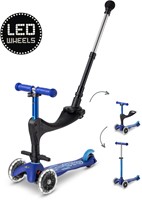 Micro Mini Micro scooter 3in1 Deluxe Push LED Blue-2