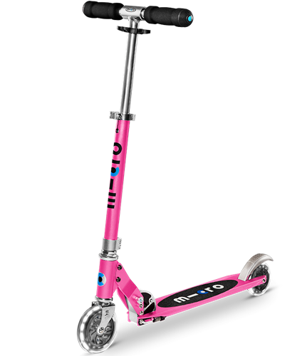 Micro Tretroller LED pink - Micro Sprite LED Kinderroller höhenverstellbar