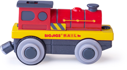 Bigjigs Mighty Red Loco (batteriebetriebene Lokomotive) (6)