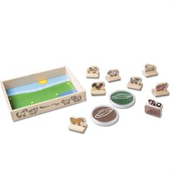Melissa & Doug Melissa & Doug Mein erstes Holz-Stempelset  - Bauernhoftiere