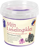 Feuchtmann Knete lila 150g - lufttrocknende Modelliermasse für Kinder