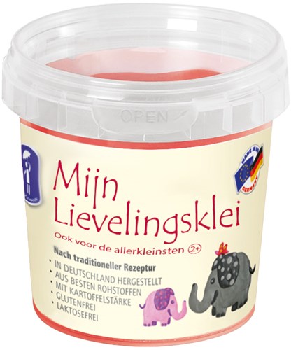Feuchtmann Knete rot - selbsthärtende Modelliermasse 150 Gramm