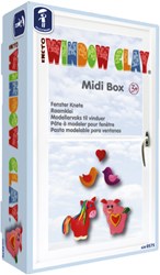Feuchtmann Fensterknete Spielset - Midi Box mit Tierformen