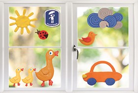 Feuchtmann Fensterknete Spielset - Midi Box mit Tierformen-2