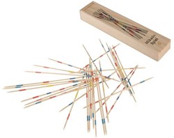 Planet Happy Mikado Holzspiel Mini Box 18 cm - Geschicklichkeitsspiel