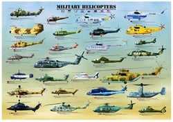 Eurographics puzzle Militärhubschrauber - 1000 Teile