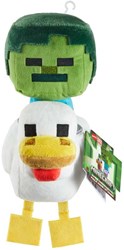 Mattel Plüsch Minecraft Deluxe Chicken Jockey 20 cm Spielzeug Kuscheltier