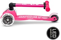 Micro Kinderroller Mini Micro Deluxe faltbar LED pink 2-6 Jahre-2