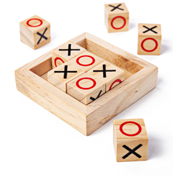 BigJigs Holz Tic Tac Toe Reisespiel mini