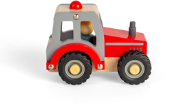 Bigjigs Toys Tractor Red