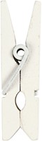 Happy Moments Mini-Wäscheklammern 35x7 mm Weiß 20 Stück