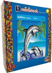 Ministeck Mosaikspielzeug Delfine XL Box 1100 Teile kreativ