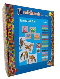Ministeck Mosaikspielzeug Family Set XL Box 1800 Teile kreativ