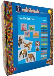 Ministeck Mosaikspielzeug Family Set XL Box 1800 Teile kreativ