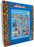 Ministeck Mosaik Familien-Set Mega Fun - XXL Box - 4000 Teile