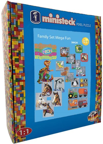 Ministeck Mosaik Familien-Set Mega Fun - XXL Box - 4000 Teile