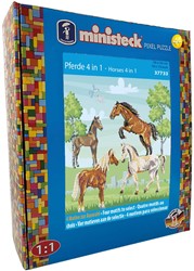 Ministeck Ministeck Pferde 4in1 - XL Box - 1500 Stück