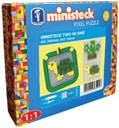 Ministeck Ministeck Mini-Rahmen Schildkröte/Kaktus – Kleine Box