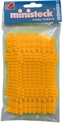 Ministeck Neon Orange Farbstreifen Mosaik Set 9 Stück - Polybag