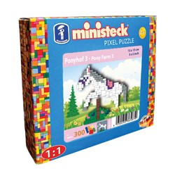 Ministeck kreative Mosaikset Ponyfarm 3 - 300 Steine - buntes Spielzeug