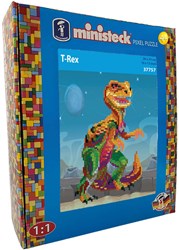 Ministeck Mosaik T-Rex XL Box - 1200 Teile - kreatives Spielzeug
