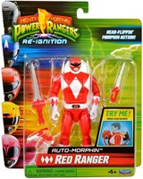 Power Rangers Actionfigur Auto-Morphin Red Ranger mit Zubehör
