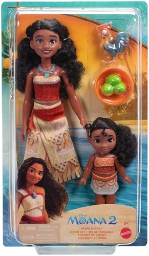 Mattel Moana 2 Puppenset - Spielzeug mit Zubehör und Filmfiguren