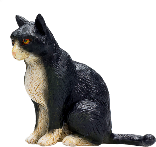 Mojo Pets Spielzeug Katze sitzend Schwarz Weiß - 387371-3