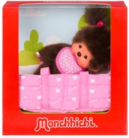 Monchhichi Plüschpuppe mit Tragetasche - 20 cm - süßes Spielzeug-2