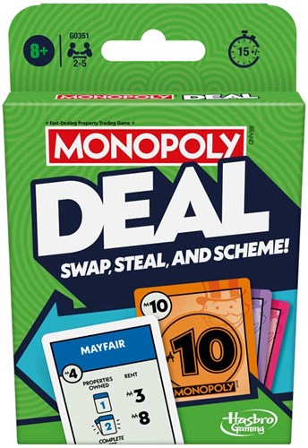 Hasbro Kartenspiel Monopoly Deal - Familienspiel - Strategie