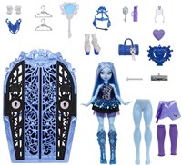 Mattel Monster High Puppe Abbey Bominable mit Überraschungen und Schrank-2
