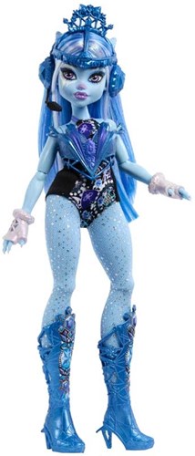 Mattel Monster High Puppe Abbey Bominable mit Überraschungen und Schrank-3