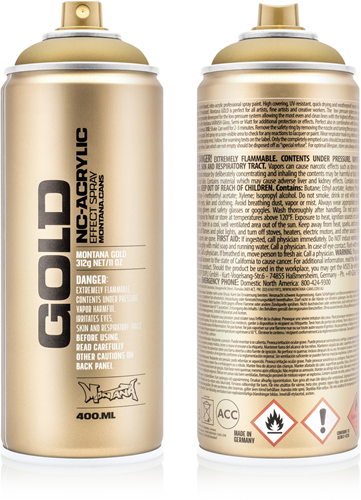 Montana Montana Gold Spraydose 400 ml Gold matt