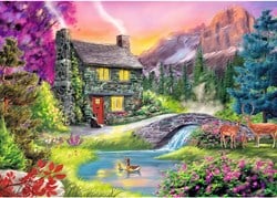 Trefl Puzzle 500 Teile - Mountain Idyll Berglandschaft