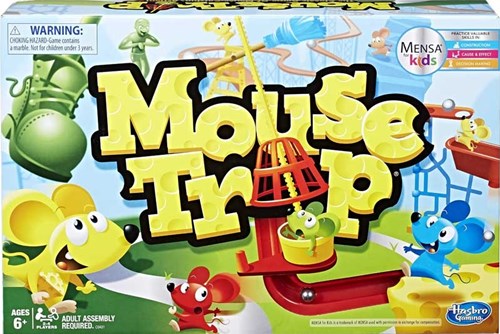 Hasbro Brettspiel Mouse Trap - klassisches Familienspiel - Geschicklichkeit
