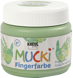 Creativ Company Fingerfarbe grün 150ml Kinderfarbe – auf Wasserbasis