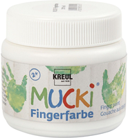 Creativ Company Fingerfarbe weiß - Kinderfarbe 150ml auf Wasserbasis