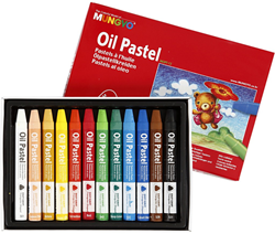Mungyo Mungyo Oliepastels Driehoek Set 12 stuks