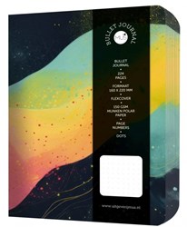 MUS Creatief Bullet Journal Notizbuch Yellow Wave Hardcover 224 Seiten