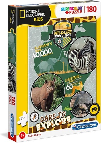 Clementoni National Geo Kids - Wildlife Expedition - 180 Teile-2