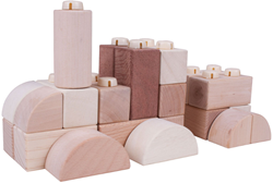 Bigjigs Holz-Klick-Blöcke - 100 Stück
